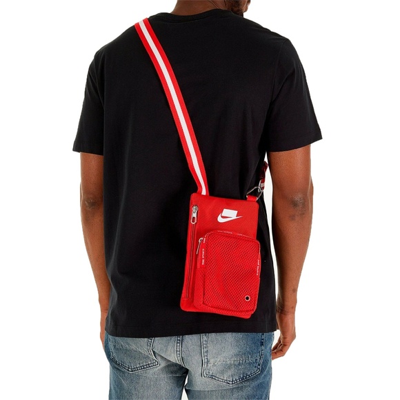 Nike Sport NSW University Red/Summit White BA5919-657 Adult Unisex Crossbody Bag - Picture 4 of 9